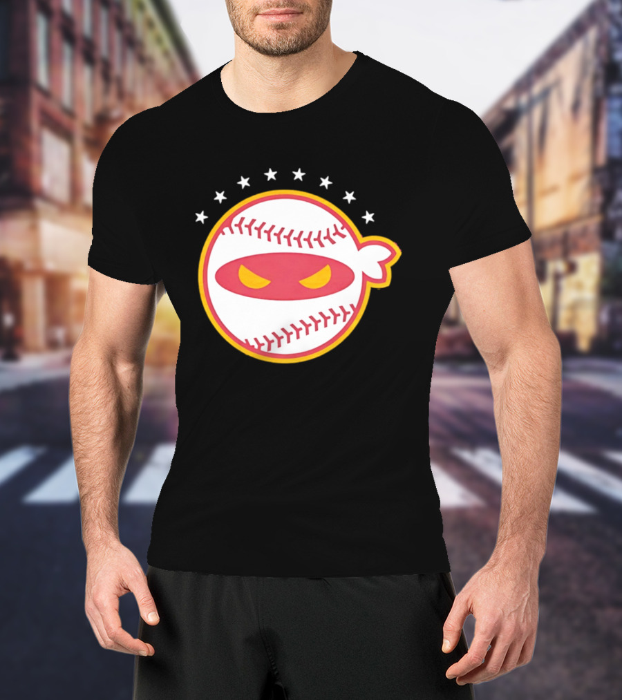Venezuela Baseball Ninja Stars Pitching Ninja T-Shirt