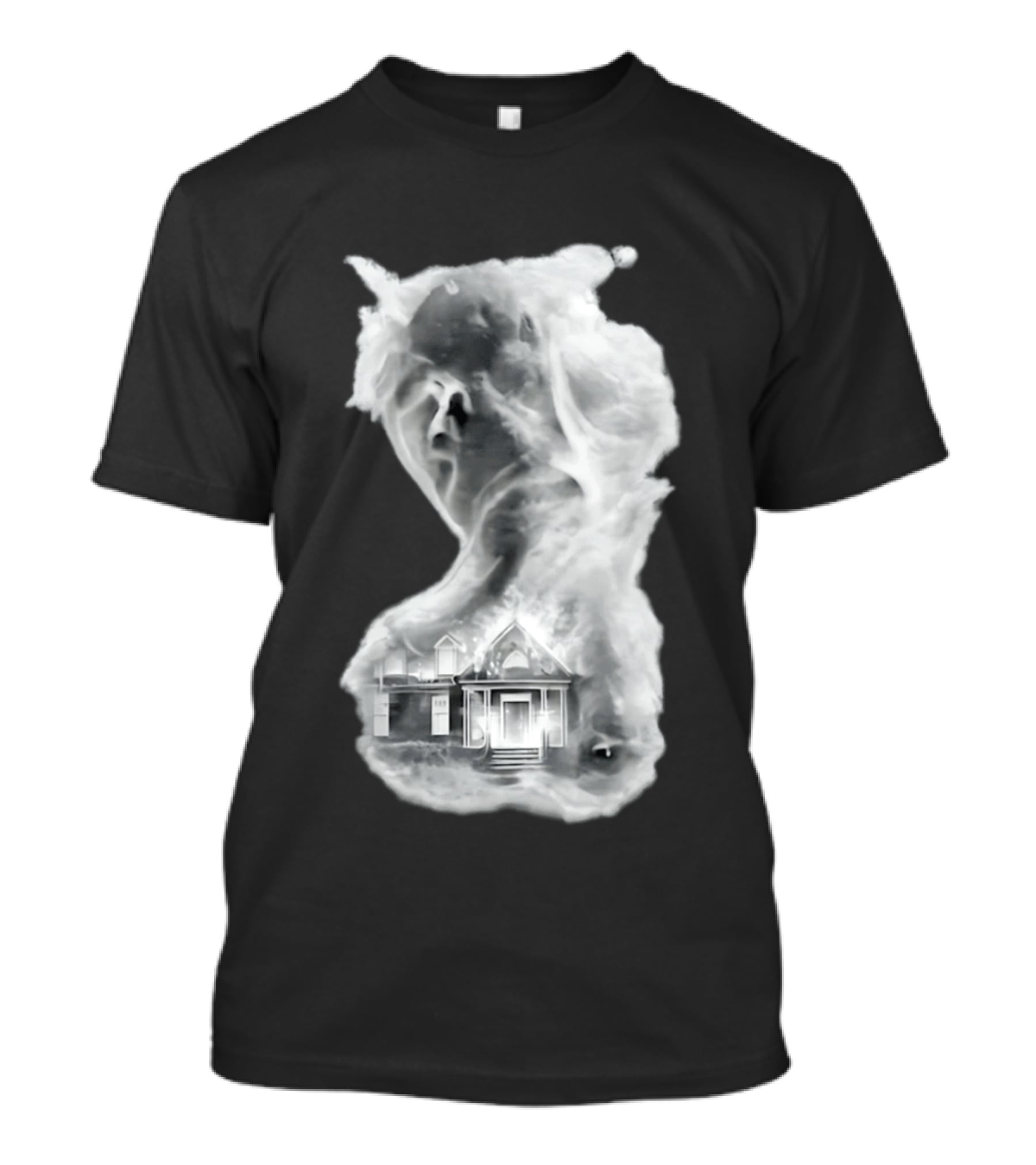 Regal Scream Haunted House Face Cloud T-Shirt