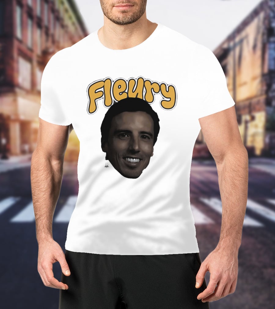 Marc André Fleury Pittsburgh Penguins Big Head Fleury '26 T-Shirt