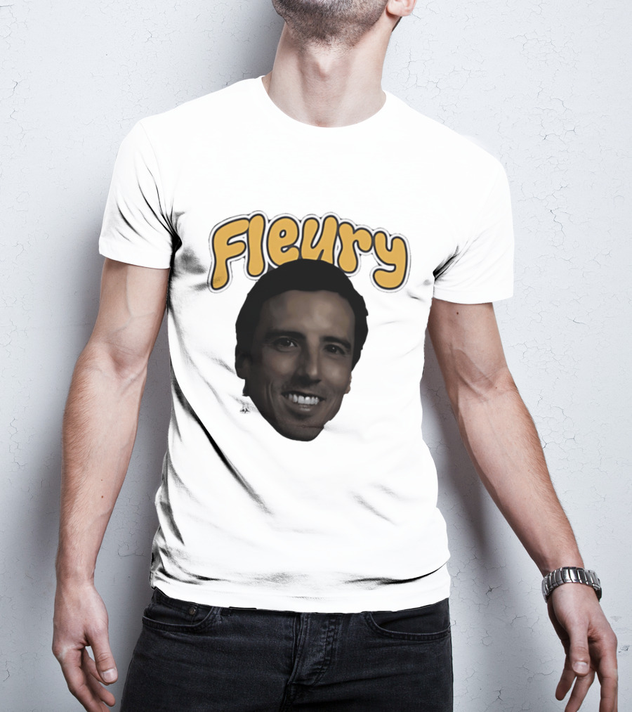 Marc André Fleury Pittsburgh Penguins Big Head Fleury '26 T-Shirt