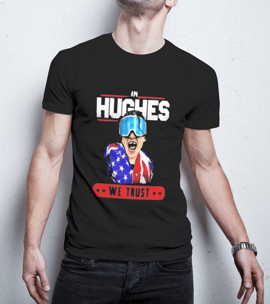 In Hughes We Trust Patriotic Goggles ákafan T-Shirt