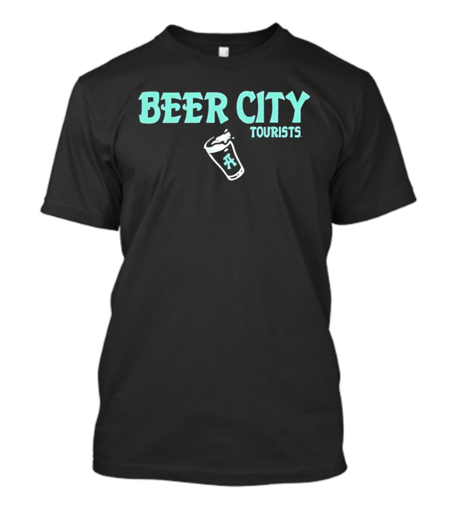 Beer City Tourists Pint Glass Fun Adventure T-Shirt