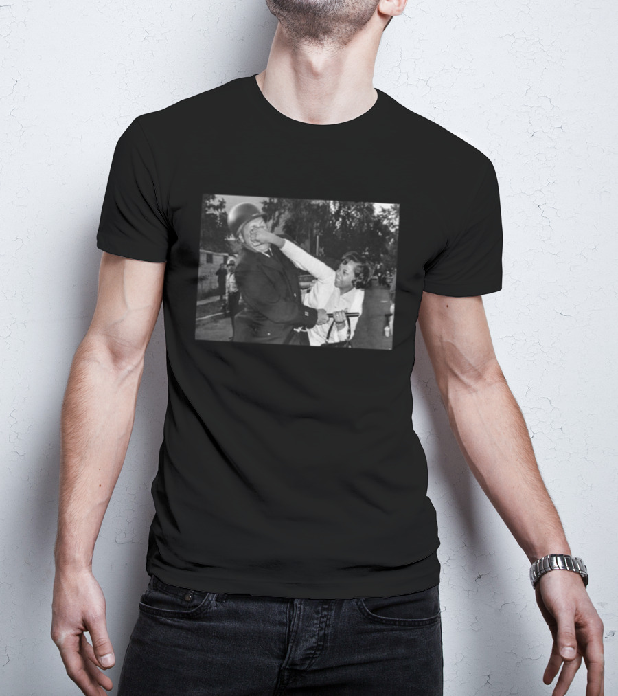Pamela Echols Punching A Policeman Vintage Protest Moment T-Shirt