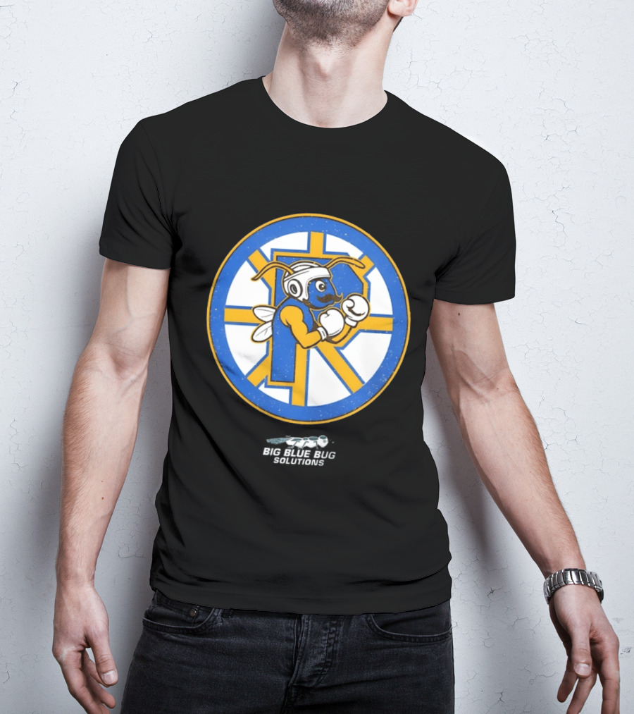 Providence Bruins Hockey Big Blue Bug Solutions Boxing Ant T-Shirt