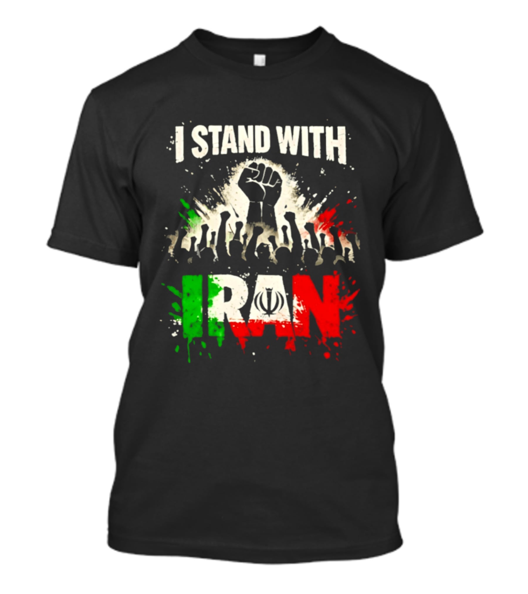 I Stand With Iran Fist Symbol Unity 2026 T-Shirt