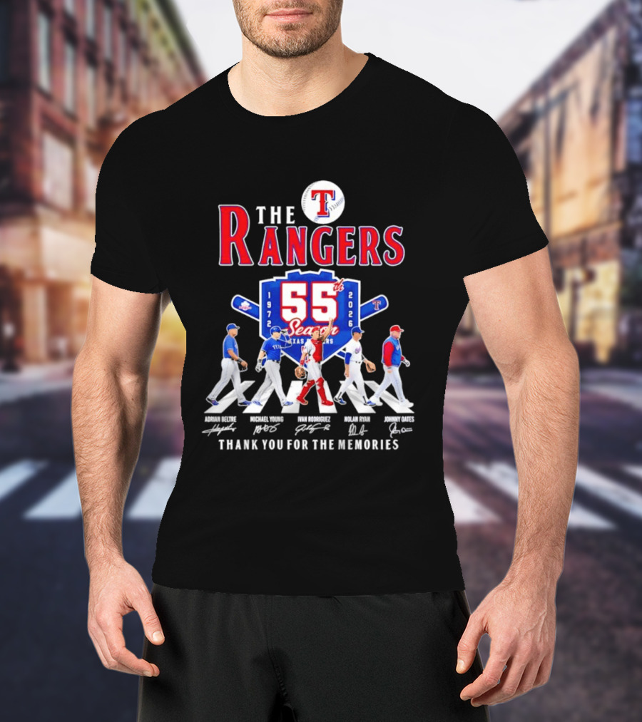 Texas Rangers 55th Season 1972 2026 Thank You For The Memories T-Shirt