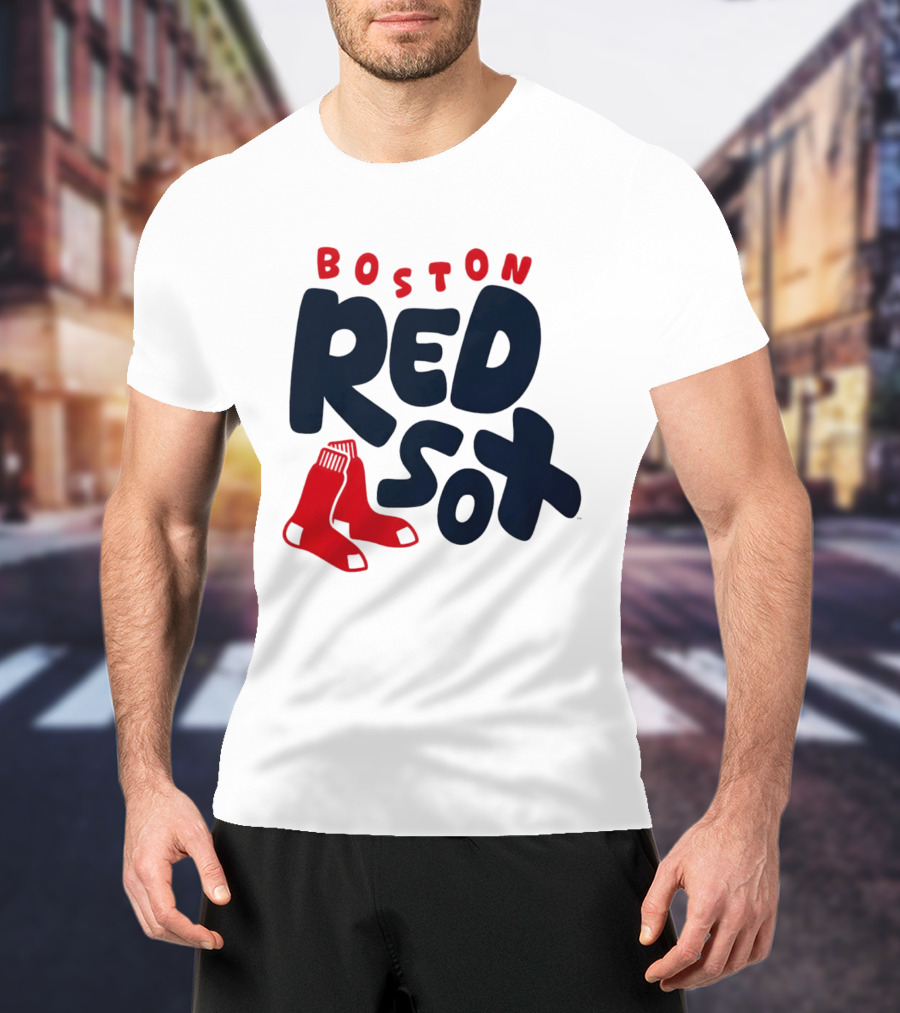 Boston Red Sox Bubble Crew Neck Baseball T-Shirt