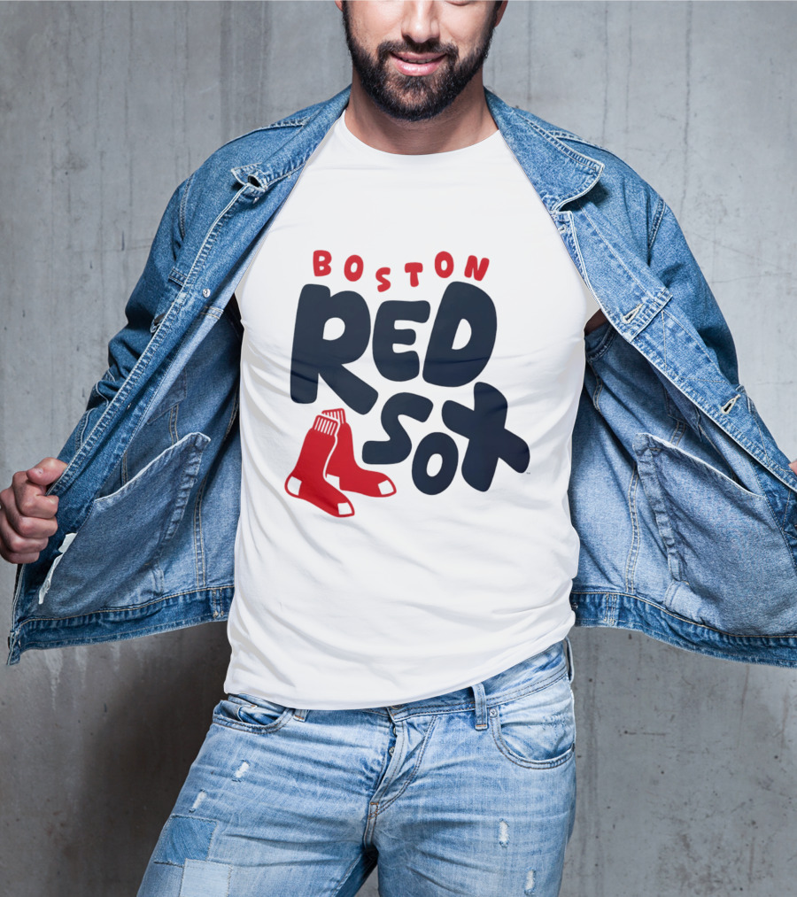 Boston Red Sox Bubble Crew Neck Baseball T-Shirt
