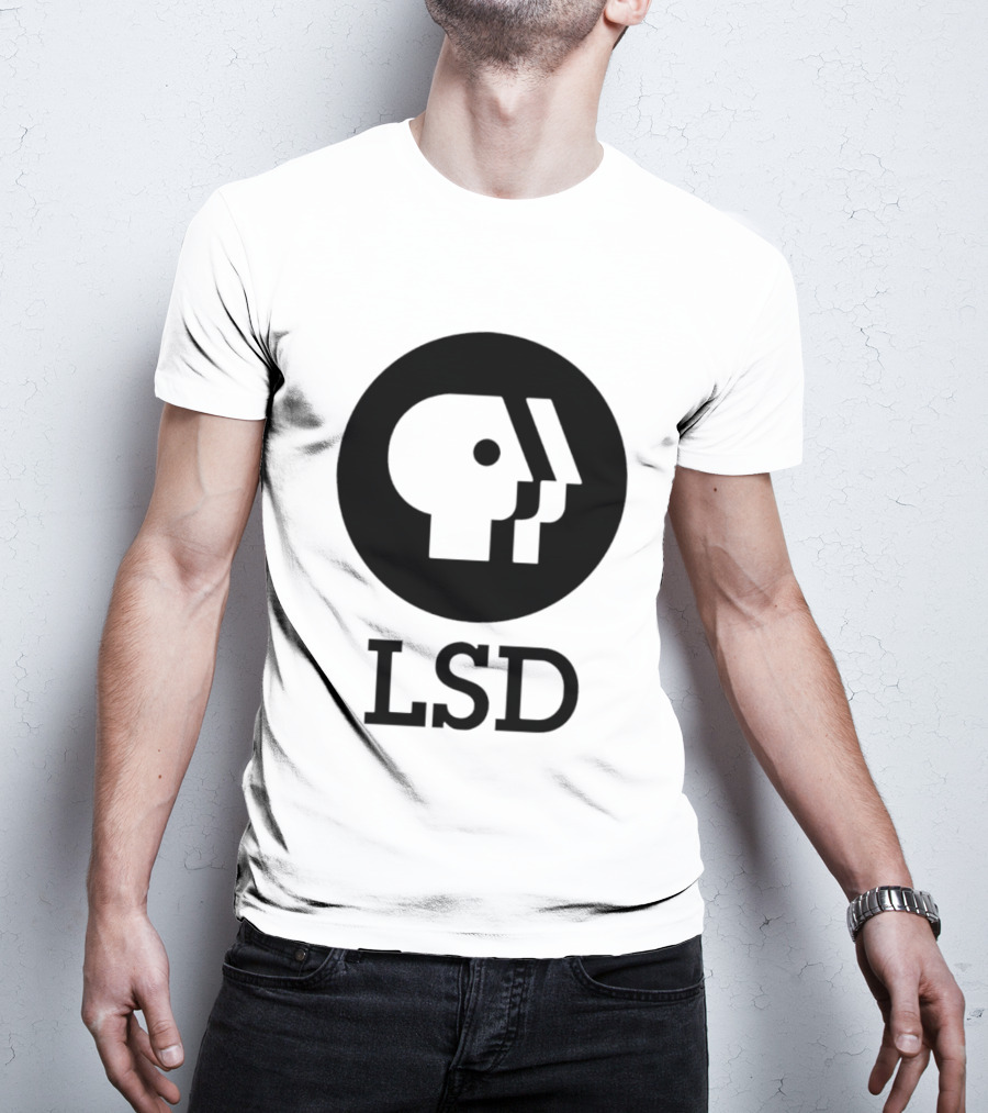 Dave Landau Wears LSD PBS T-Shirt
