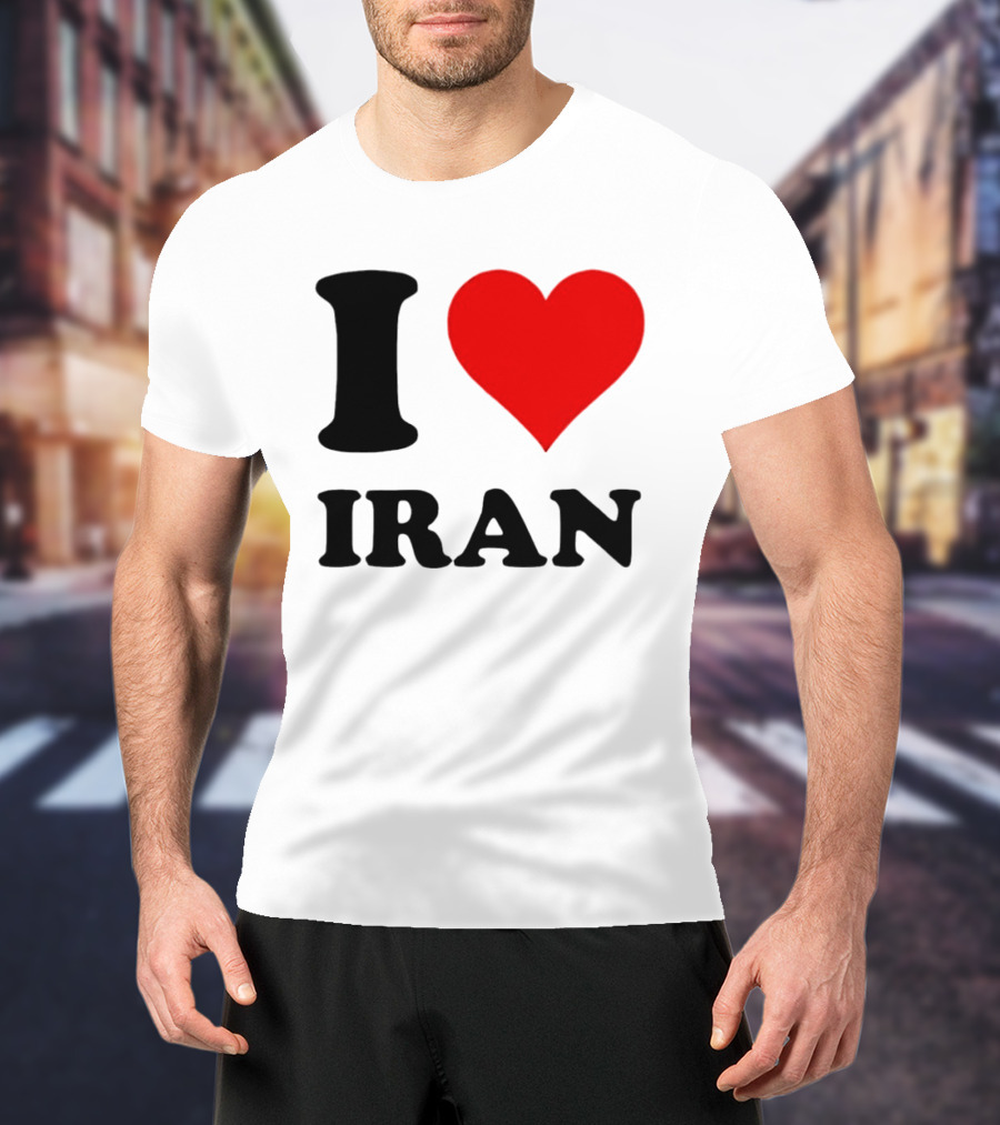 I Love Iran Heart Symbol Patriotic Expression T-Shirt
