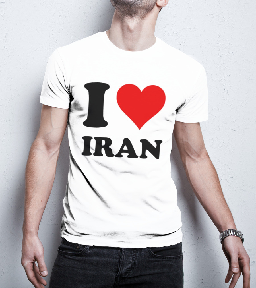 I Love Iran Heart Symbol Patriotic Expression T-Shirt