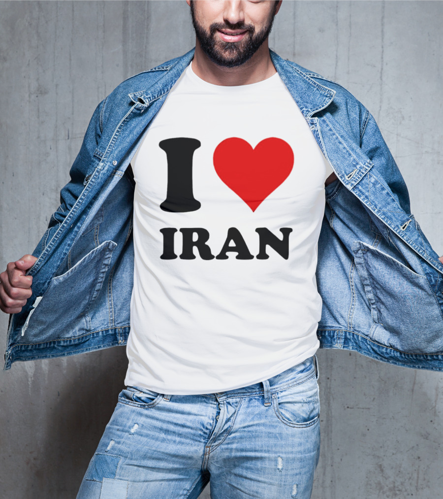I Love Iran Heart Symbol Patriotic Expression T-Shirt