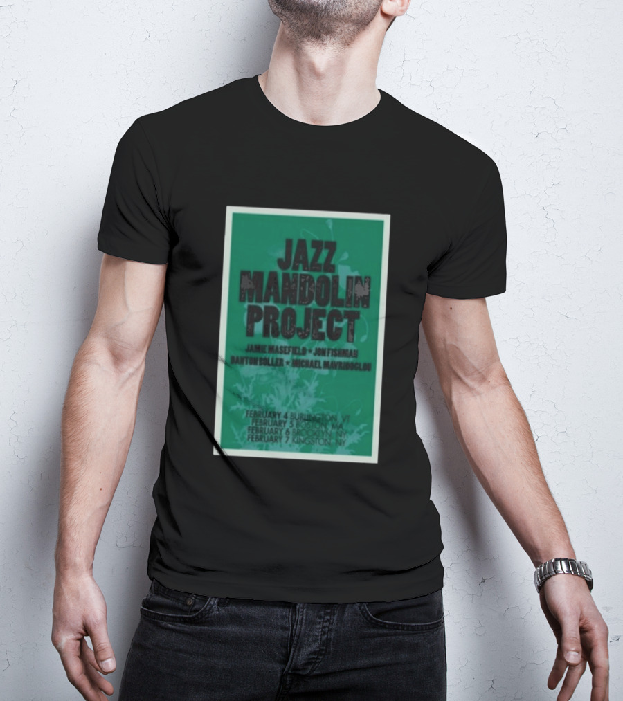Jazz Mandolin Project Tour February Burlington Boston Brooklyn Kingston 2026 T-Shirt