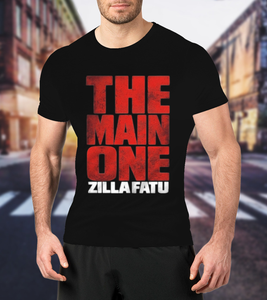 Zilla Fatu The Main One Bold Red T-Shirt