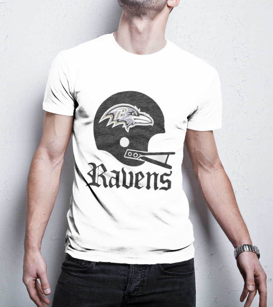 Baltimore Ravens Helmet Ravens Football Gear T-Shirt