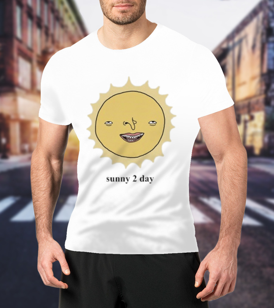 Blink Industries Igiktnty Sunny 2 Day Smiling Sun Face T-Shirt