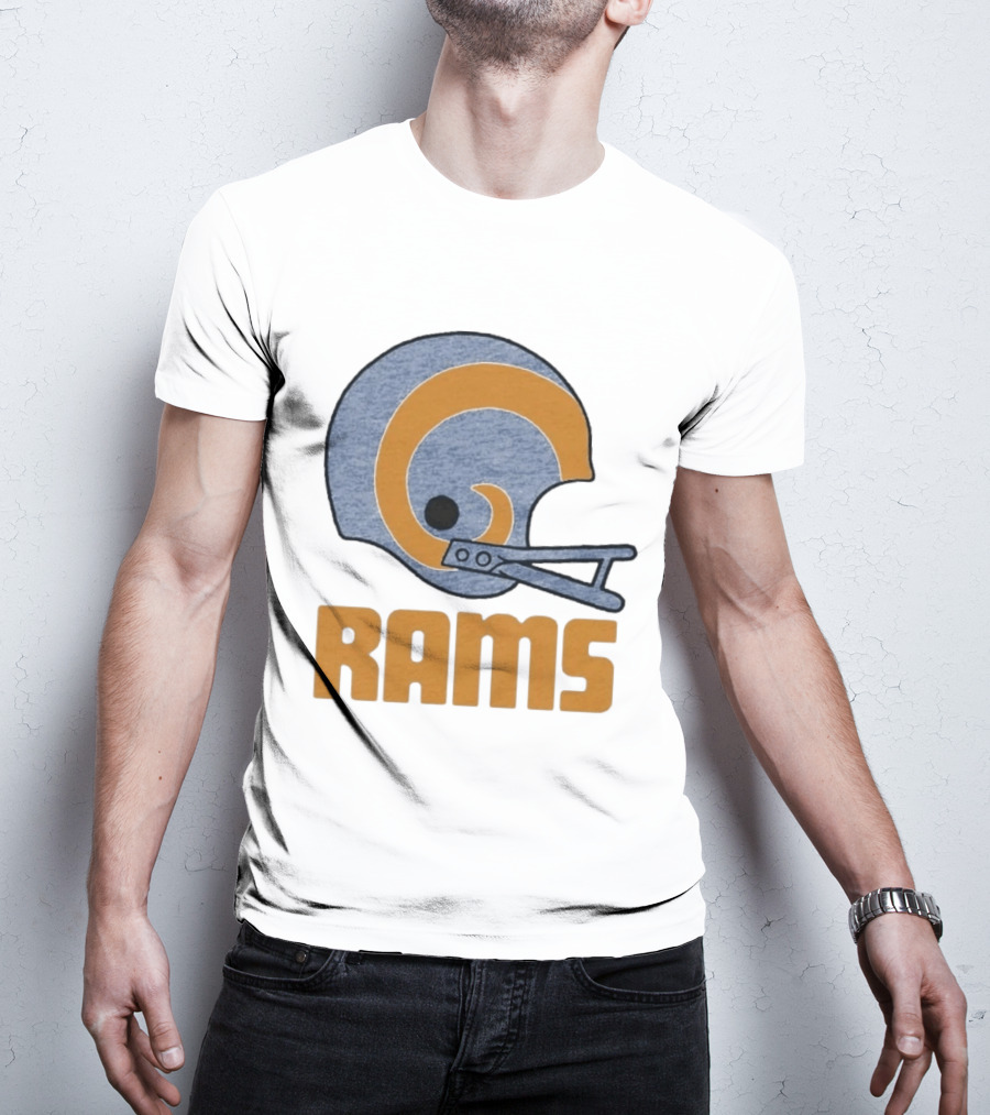 Rams Helmet Classic Football Team T-Shirt