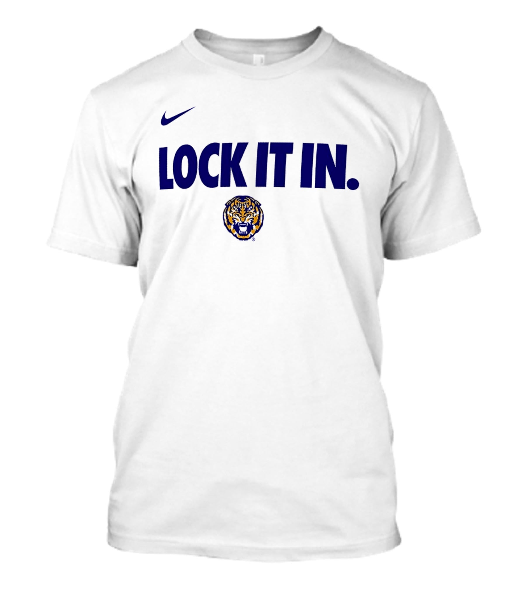 Nike Lock It In LSU Tigers 2026 WCC Tiger Head T-Shirt