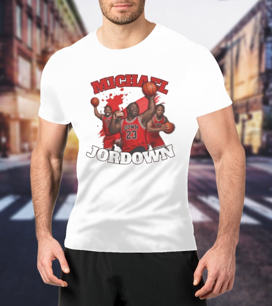 Michael Jordown Basketball Player 23 Red Jersey T-Shirt