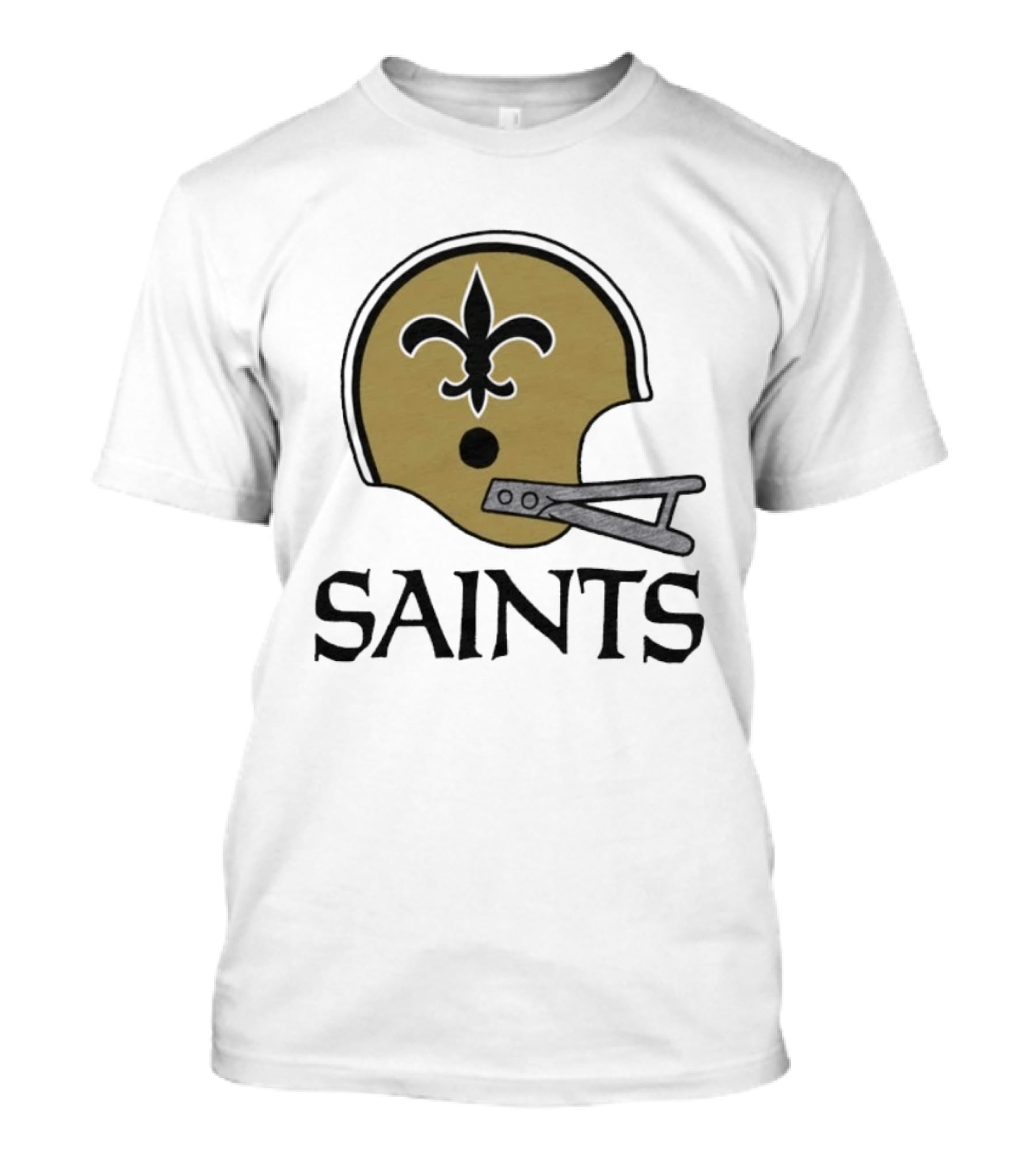 New Orleans Saints Vintage Helmet Fleur De Lis T-Shirt