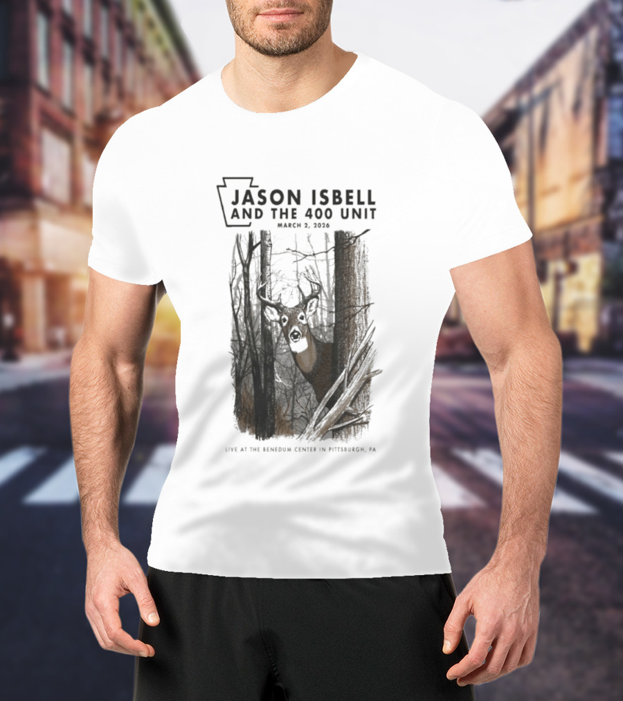 Jason Isbell And The 400 Unit Deer Forest Concert Pittsburgh 2026 T-Shirt