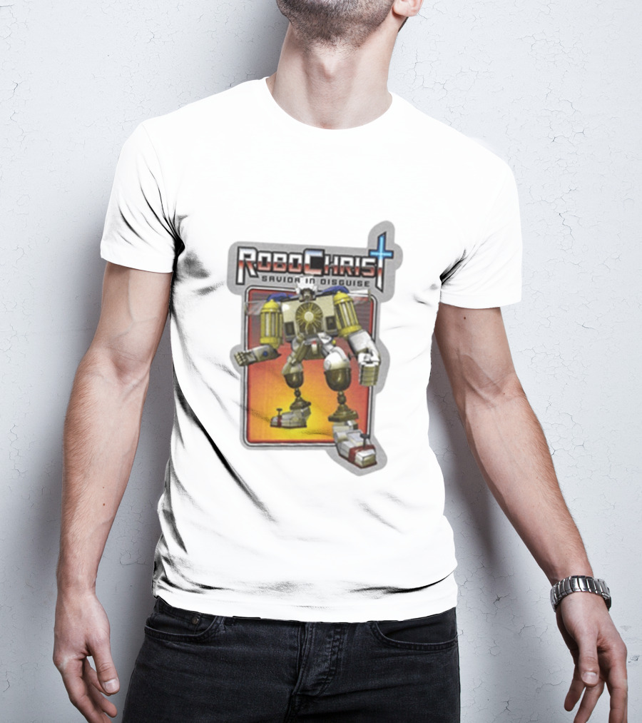 RoboChrist Savior In Disguise Transformer Robot Mashup T-Shirt