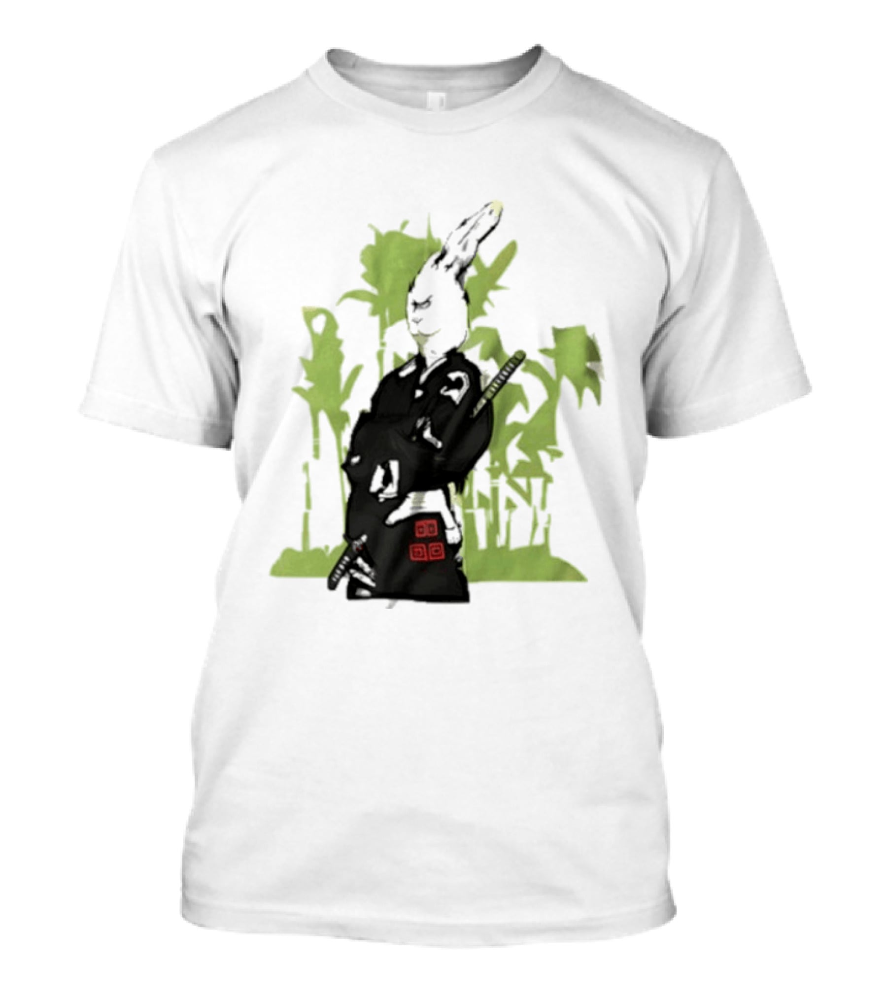 Samurai Rabbit Jeremy Peep Show Bamboo Warrior T-Shirt