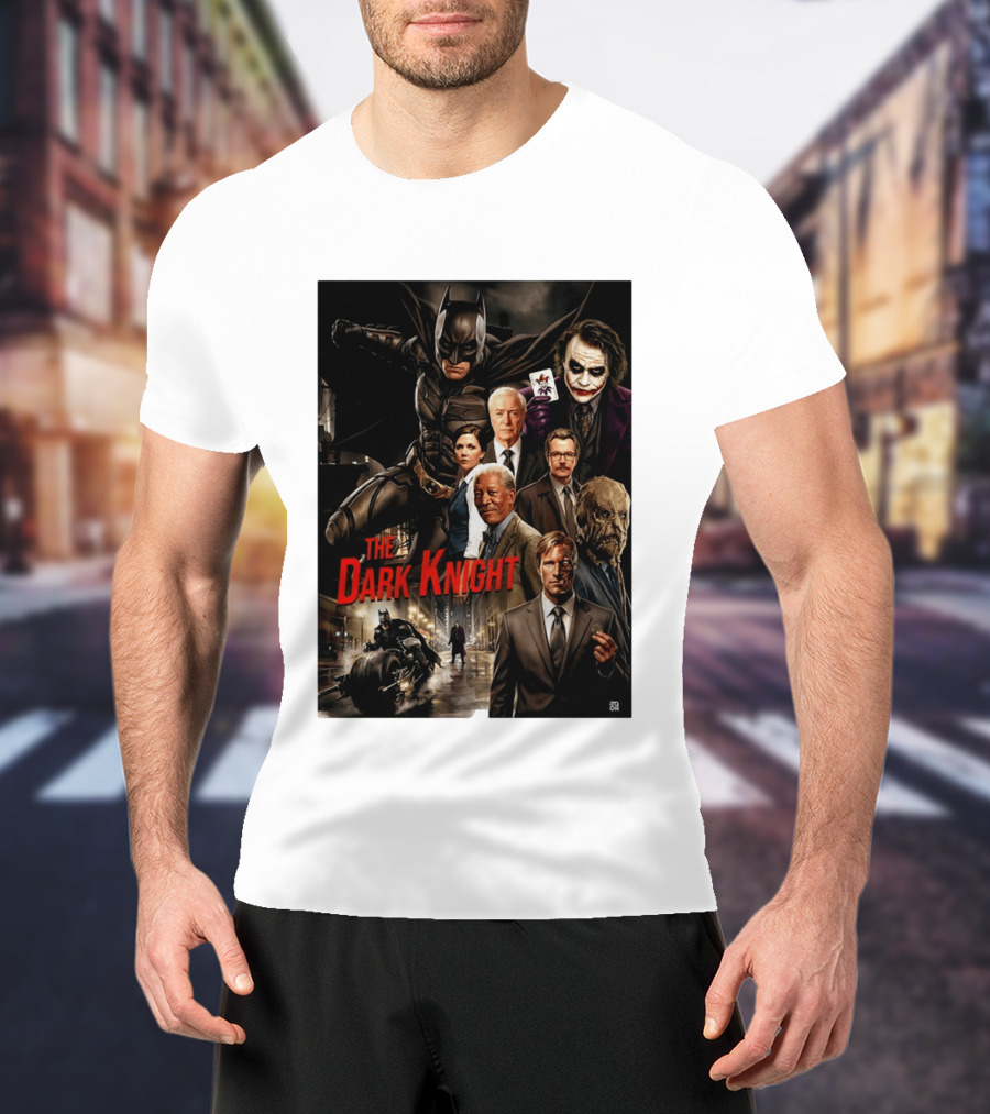 The Dark Knight Movie Characters Batman Joker Villains T-Shirt
