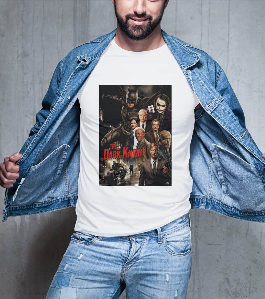 The Dark Knight Movie Characters Batman Joker Villains T-Shirt