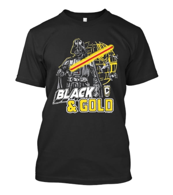 Columbus Crew Star Wars Darth Vader Black Gold T-Shirt