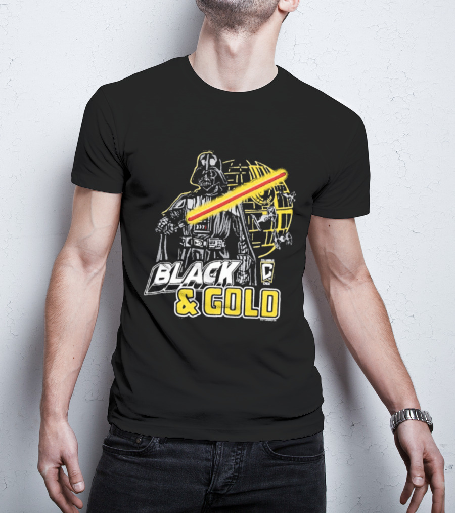 Columbus Crew Star Wars Darth Vader Black Gold T-Shirt
