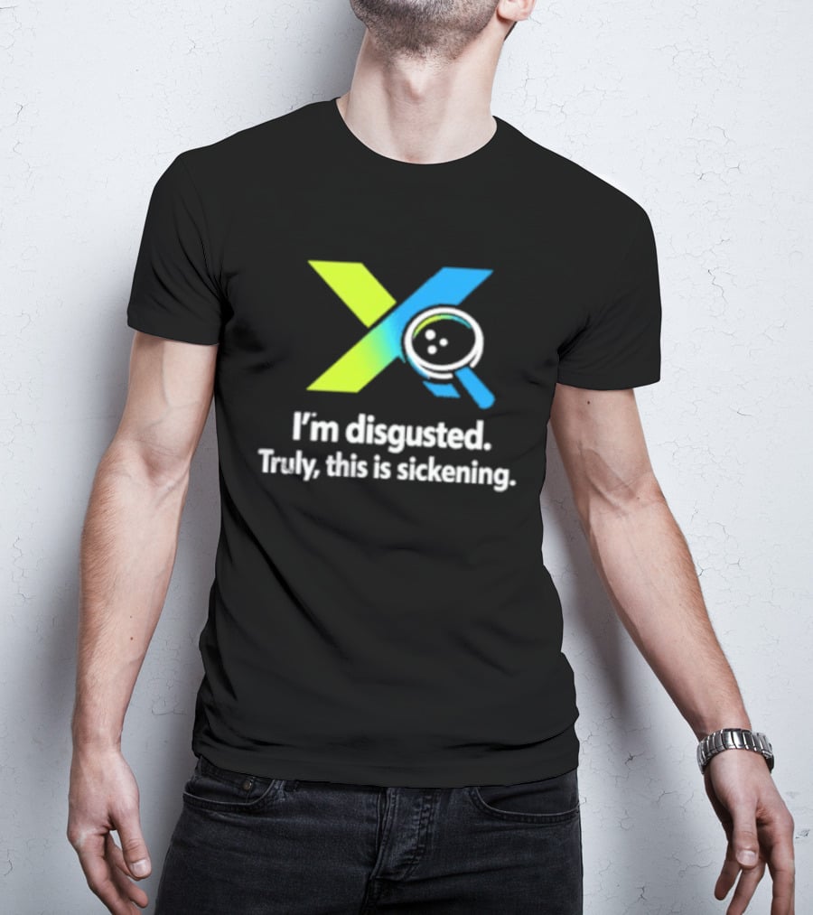 I'm Disgusted Truly This Is Sickening Magnifying Glass T-Shirt