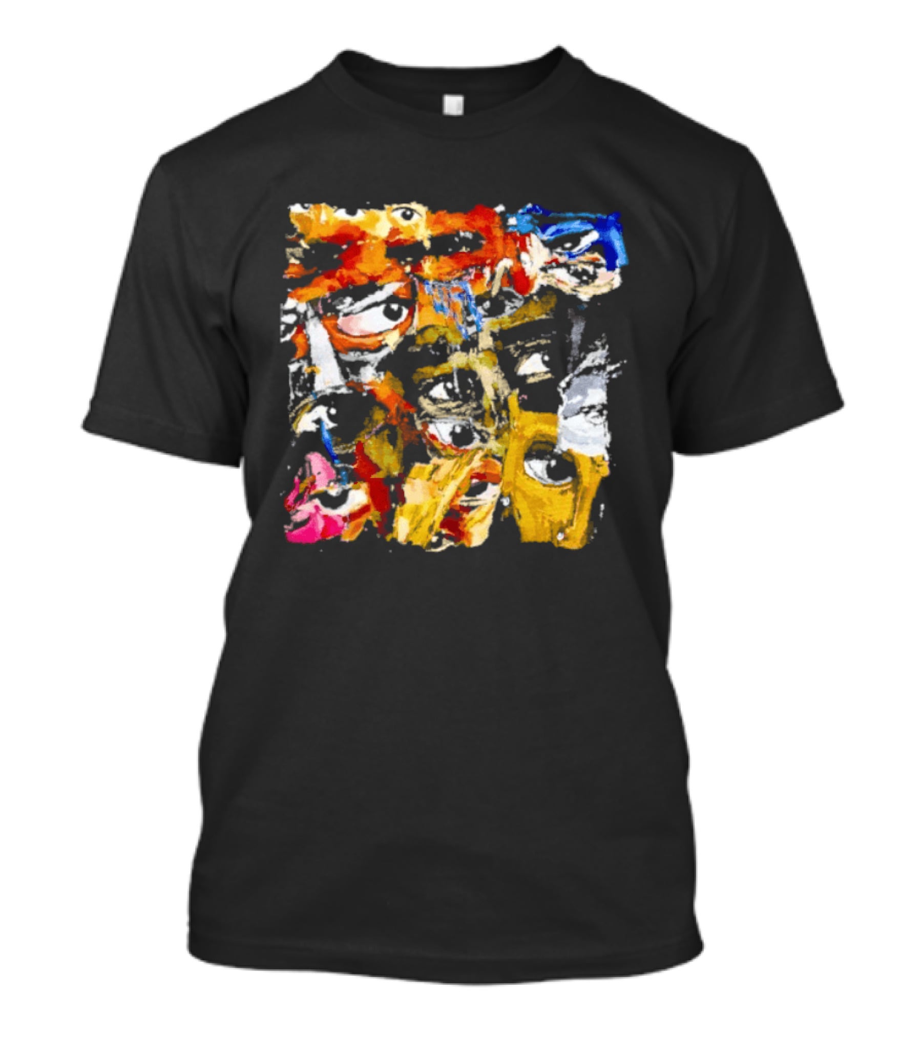 Eyes Don't Lie Colorful Abstract Expressionist Brushstroke T-Shirt