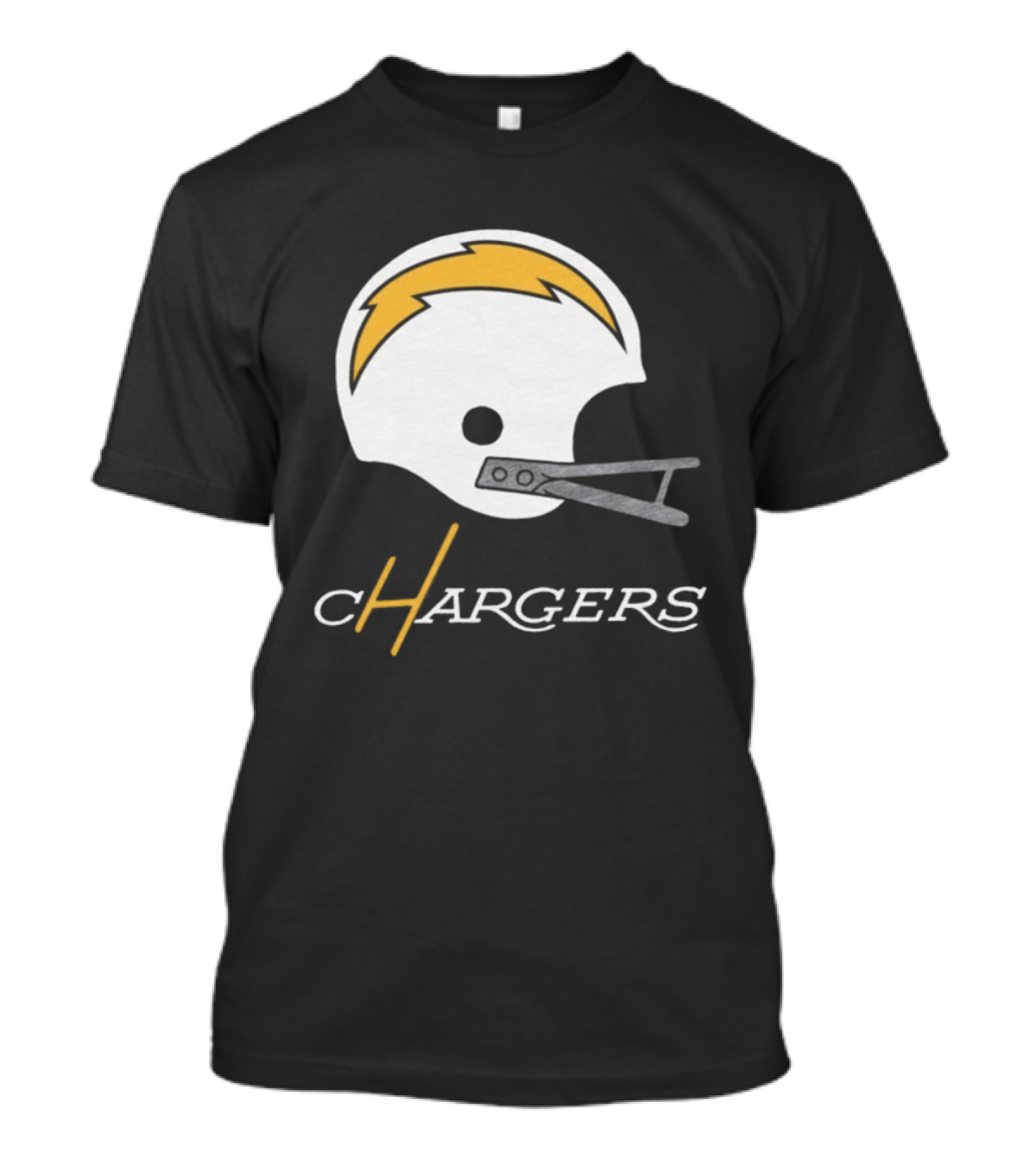 Los Angeles Chargers Big Helmet Football Team T-Shirt