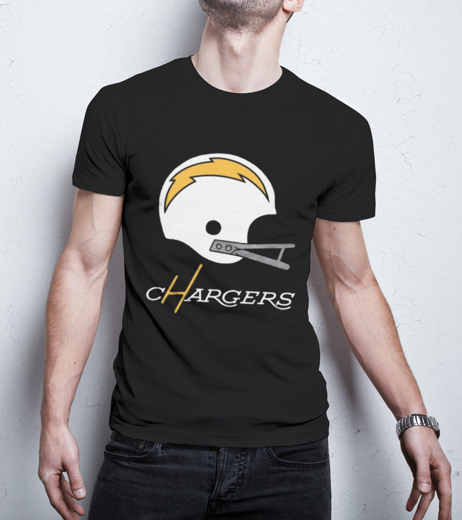 Los Angeles Chargers Big Helmet Football Team T-Shirt