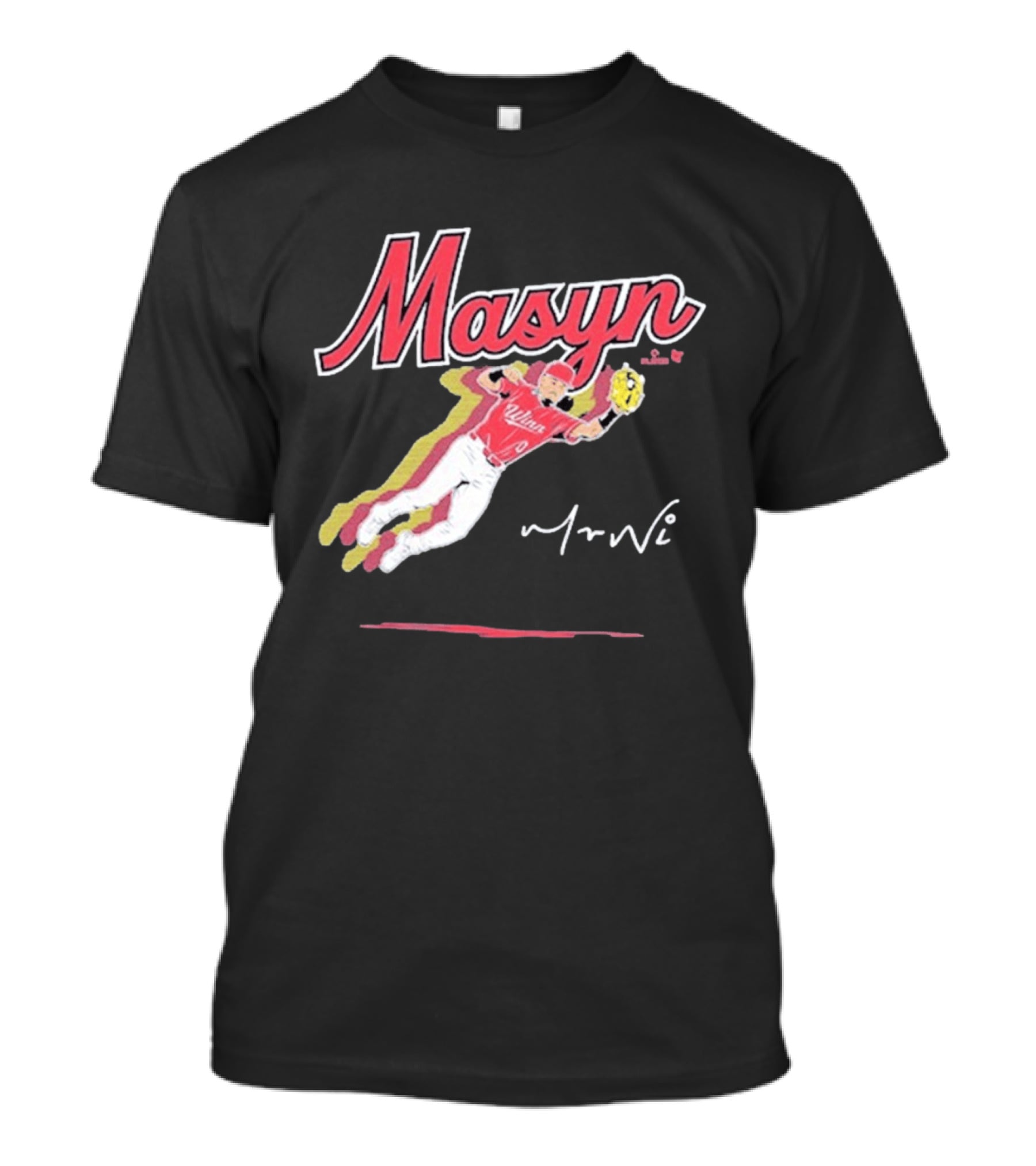 Masyn Winn Baseball Superstar Dynamic Action Pose T-Shirt