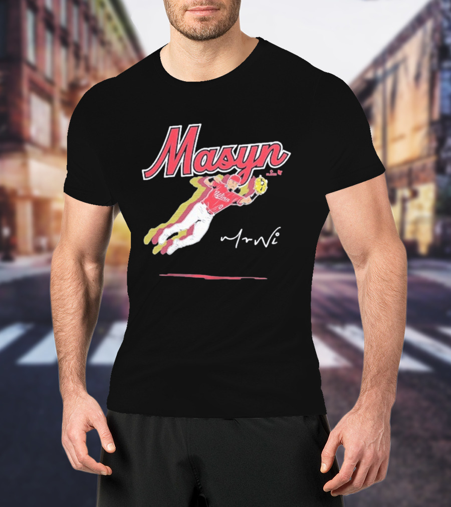 Masyn Winn Baseball Superstar Dynamic Action Pose T-Shirt