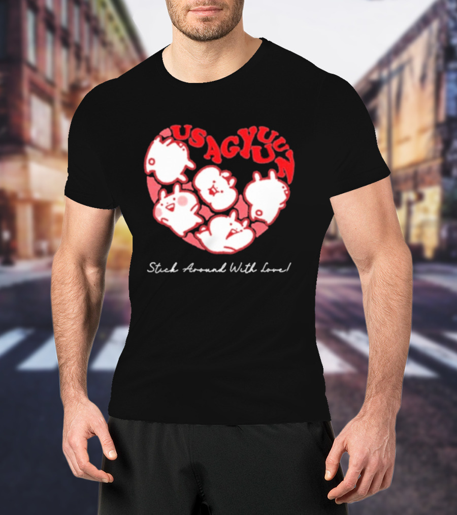 Usagyuuun 9th Anniversary Stick Around With Love T-Shirt