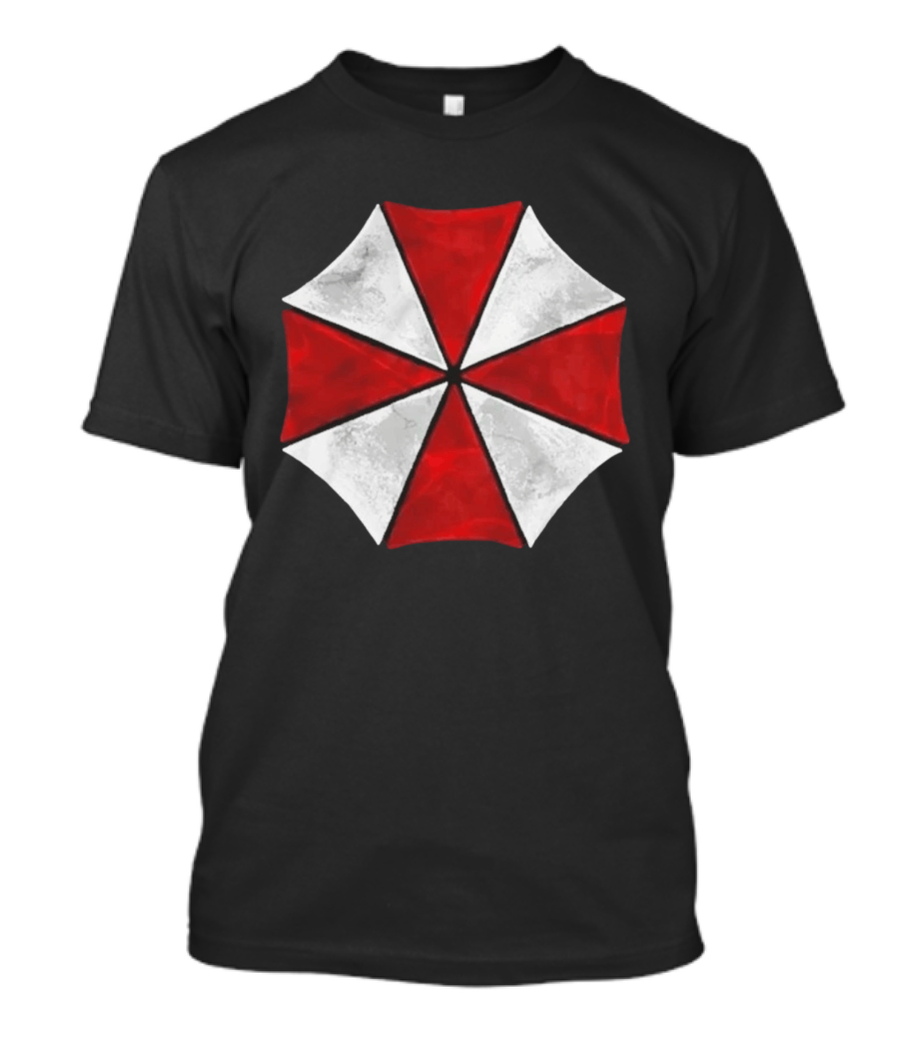Residence Evil Umbrella Corporation Iconic Red White Umbrella T-Shirt