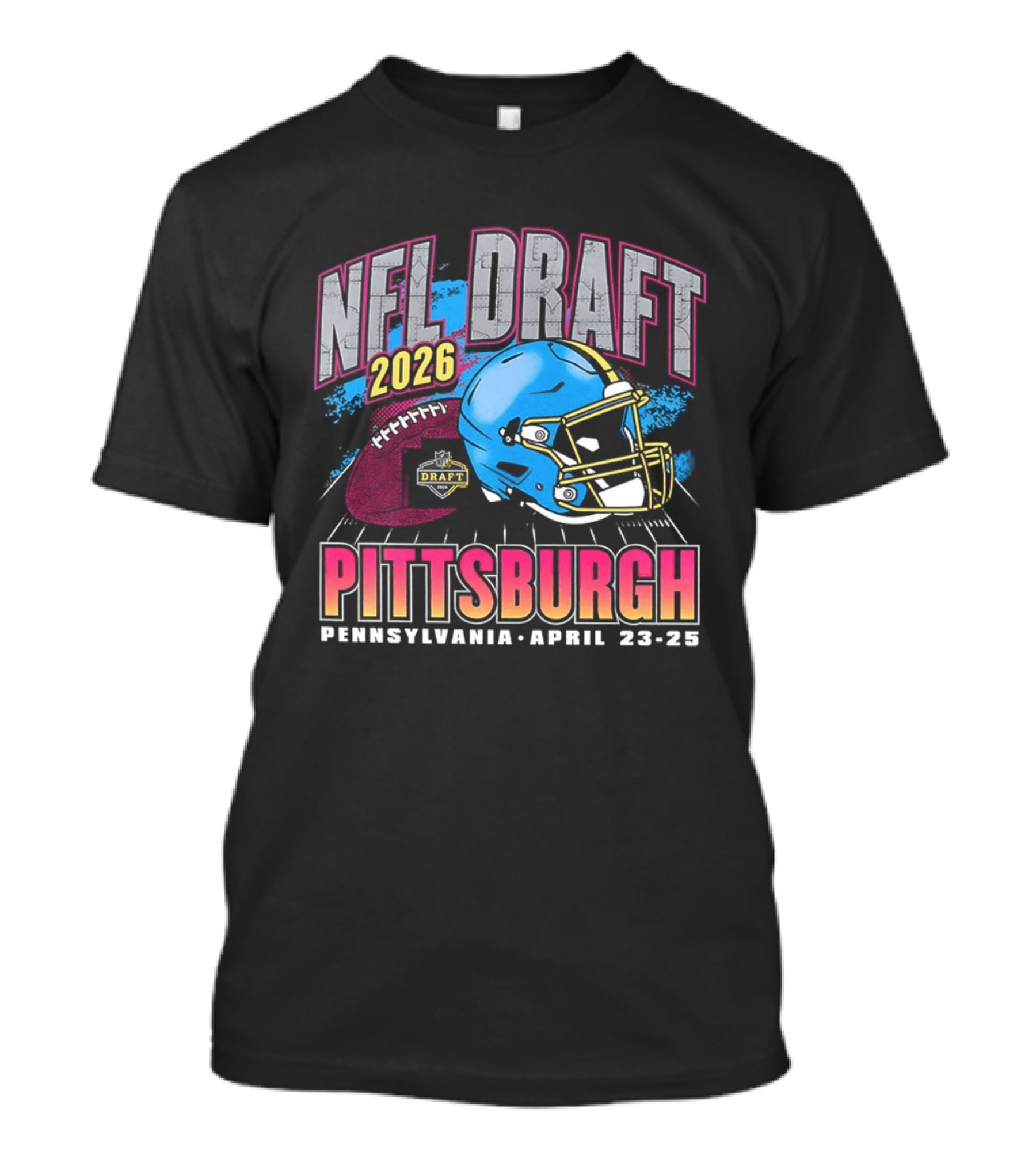 NFL Draft 2026 Pittsburgh Pennsylvania April 23 25 Helmet T-Shirt