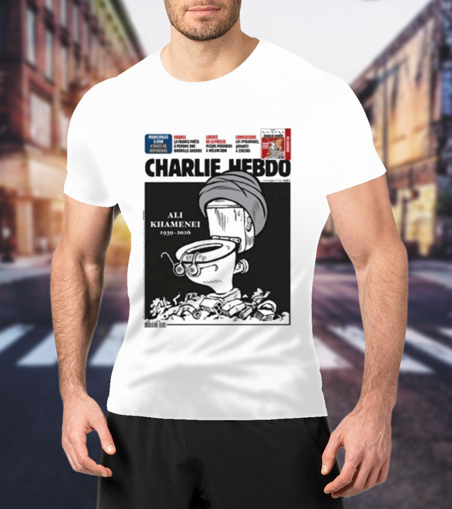 Charlie Hebdo Khamenei Cover Toilet Humour Edition T-Shirt