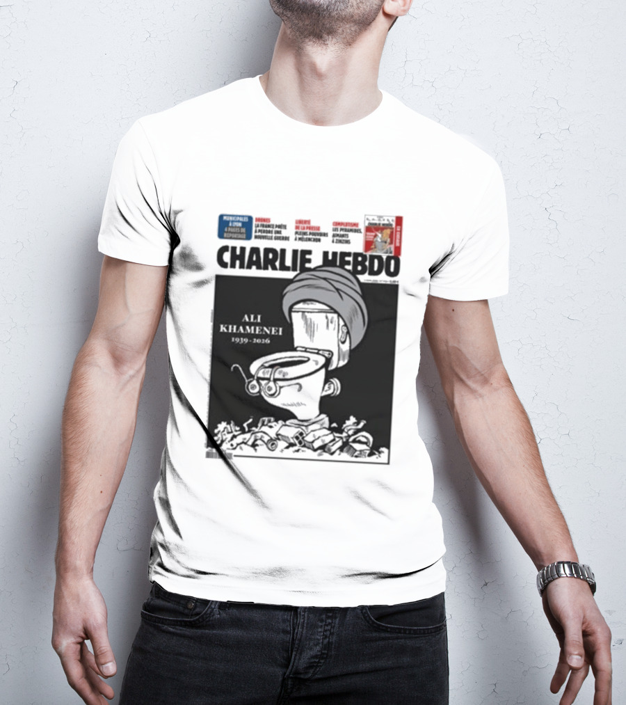 Charlie Hebdo Khamenei Cover Toilet Humour Edition T-Shirt