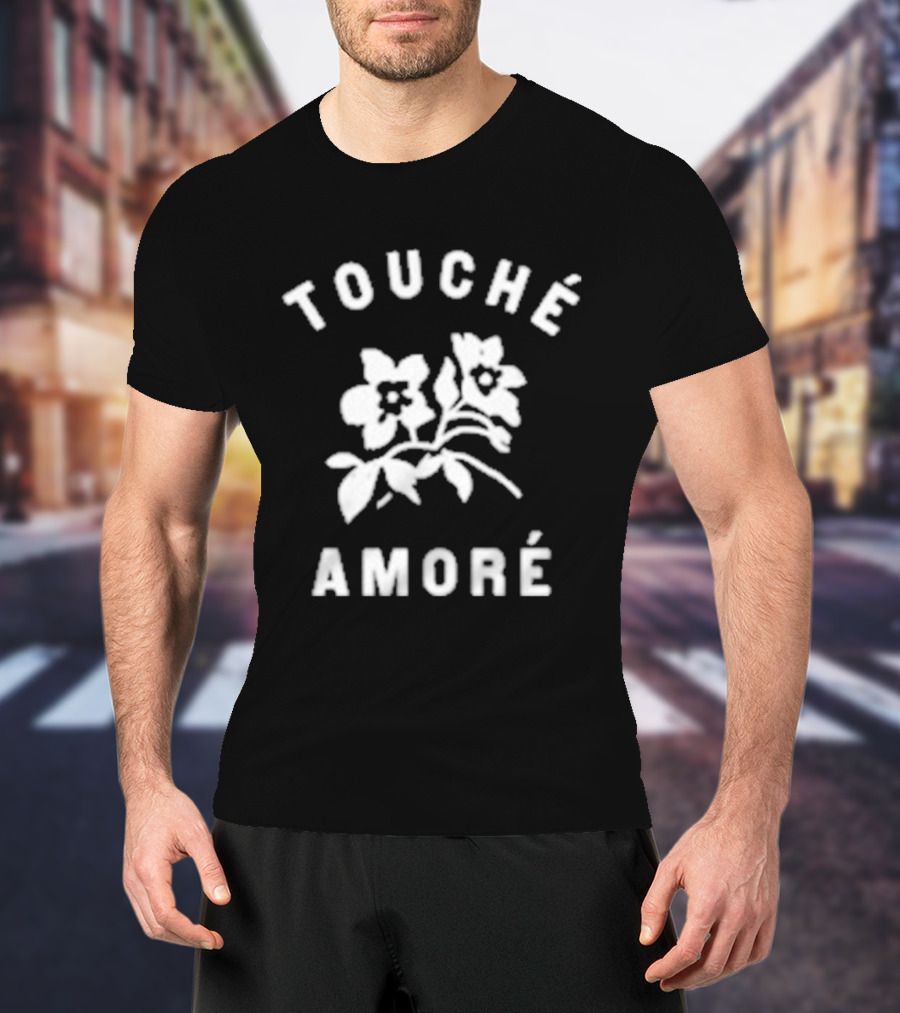 Touche Amore Floral Design It Was Time This Whole Time T-Shirt