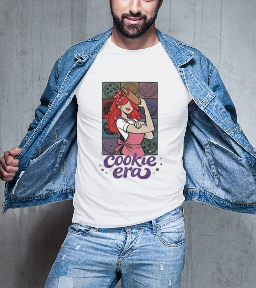 Chloe Sexton Cookie Era Retro Baking Rolling Pin Red Hair Apron T-Shirt