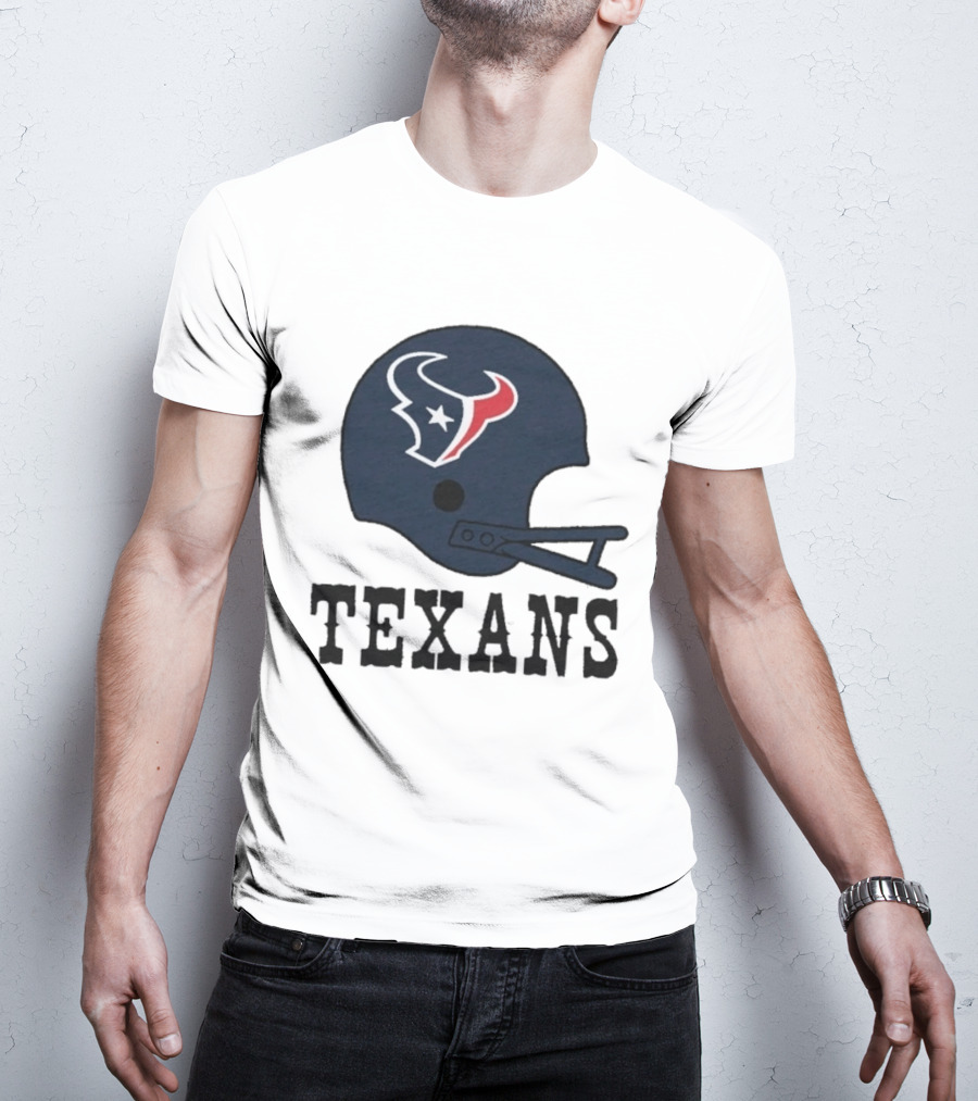 Houston Texans Big Helmet Texans Football Team T-Shirt