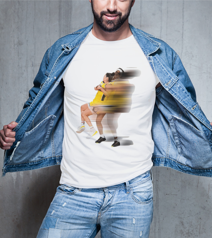 Rickea Jackson Lifts Kelsey Plum Dynamic Basketball Moment T-Shirt