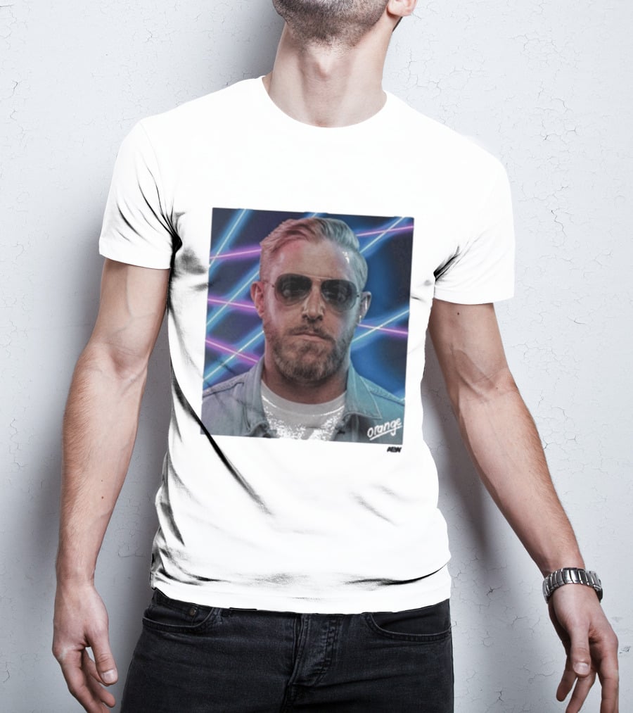 Orange Cassidy Yearbook 90's Neon Laser T-Shirt