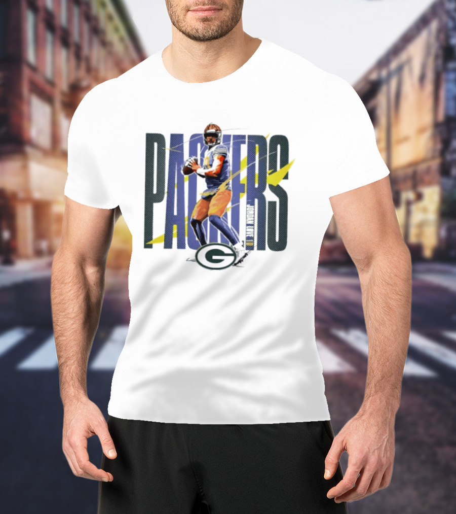 Packers Jordan Love Number 10 Green Bay Packers Player T-Shirt