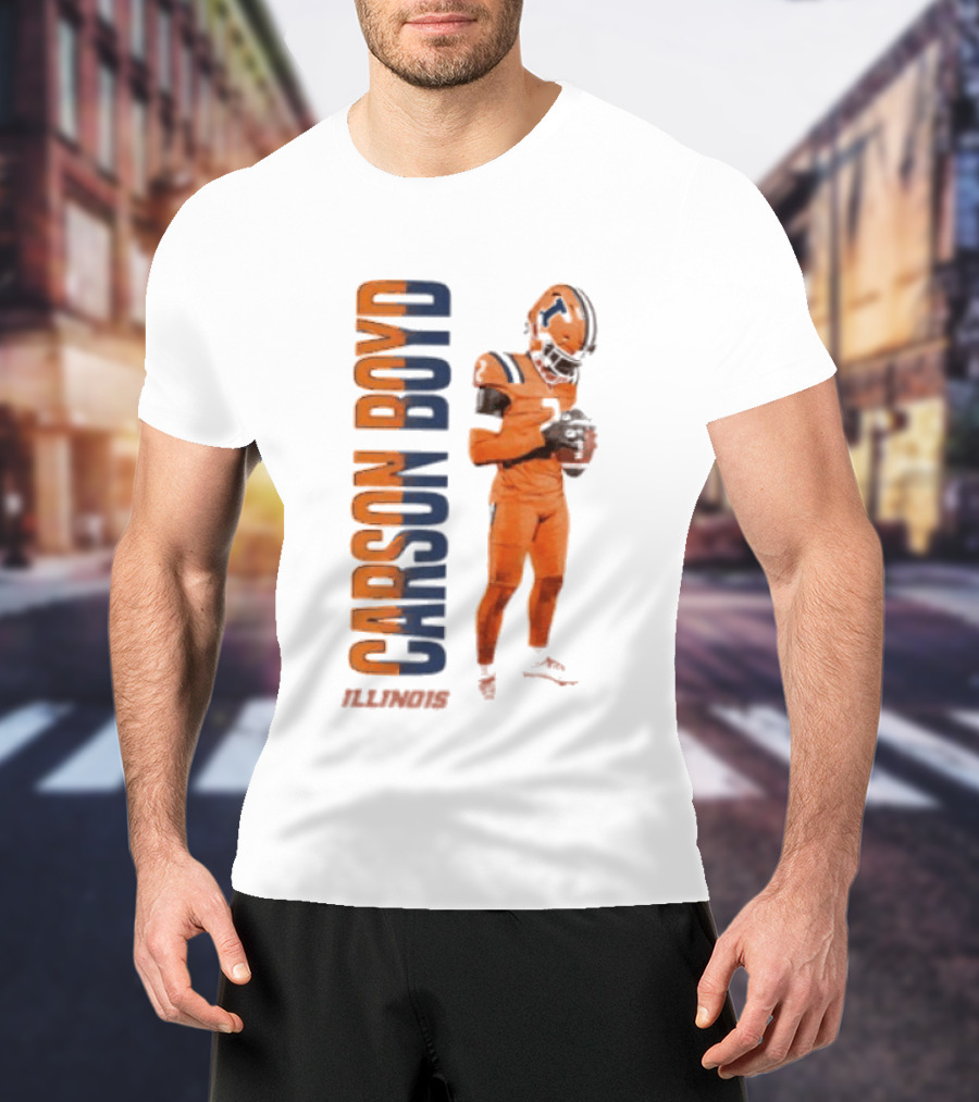 Carson Boyd Illinois Fighting Illini Player Football T-Shirt