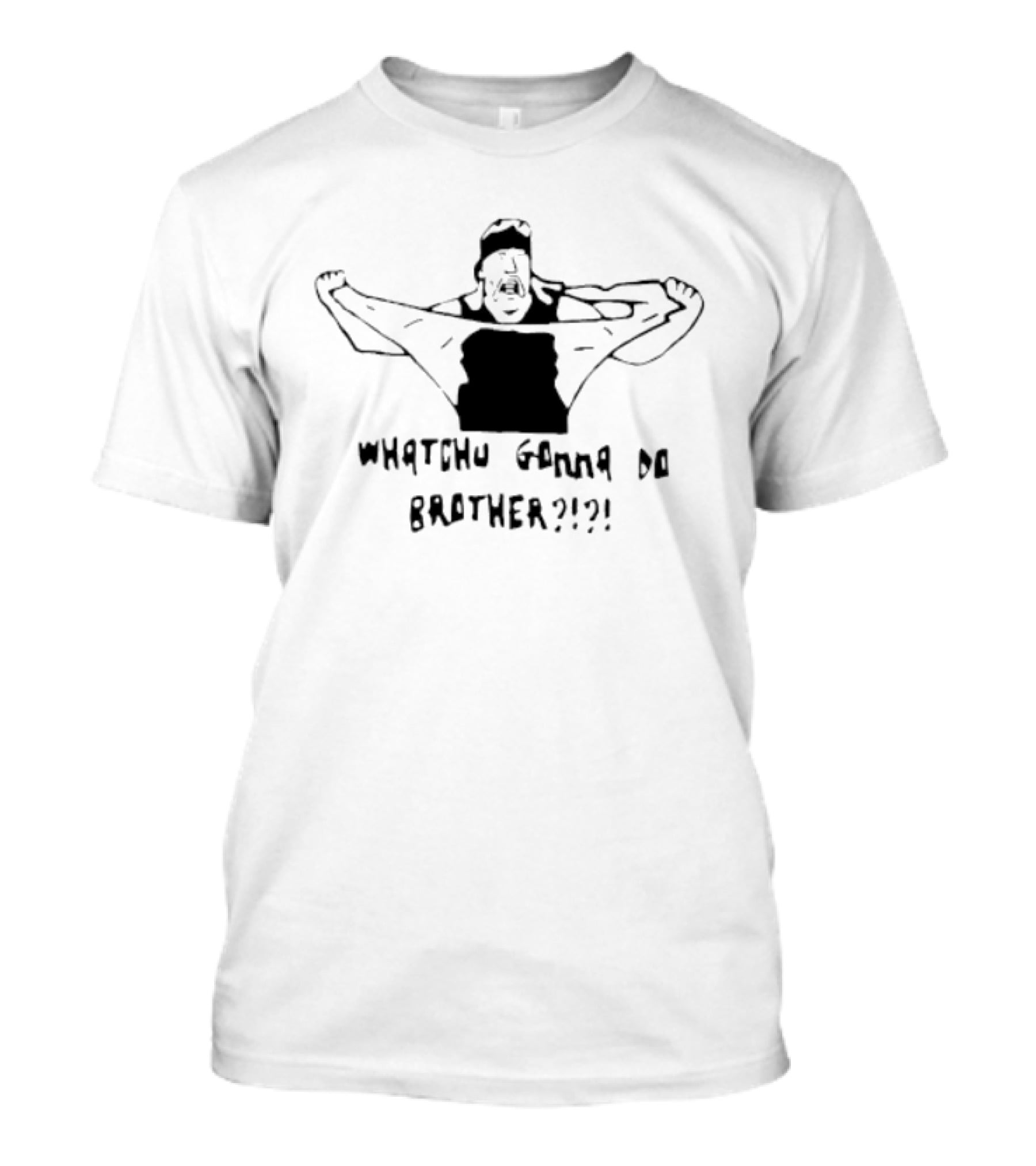Hulk Hogan Whatchu Gonna Do Brother Iconic Wrestling Pose T-Shirt
